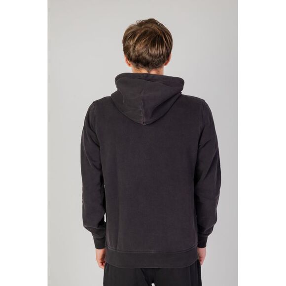 Liu Jo Hoodie Long Sleeves Relaxed Fit Men Black Sweatshirts - Picture 3 of 7